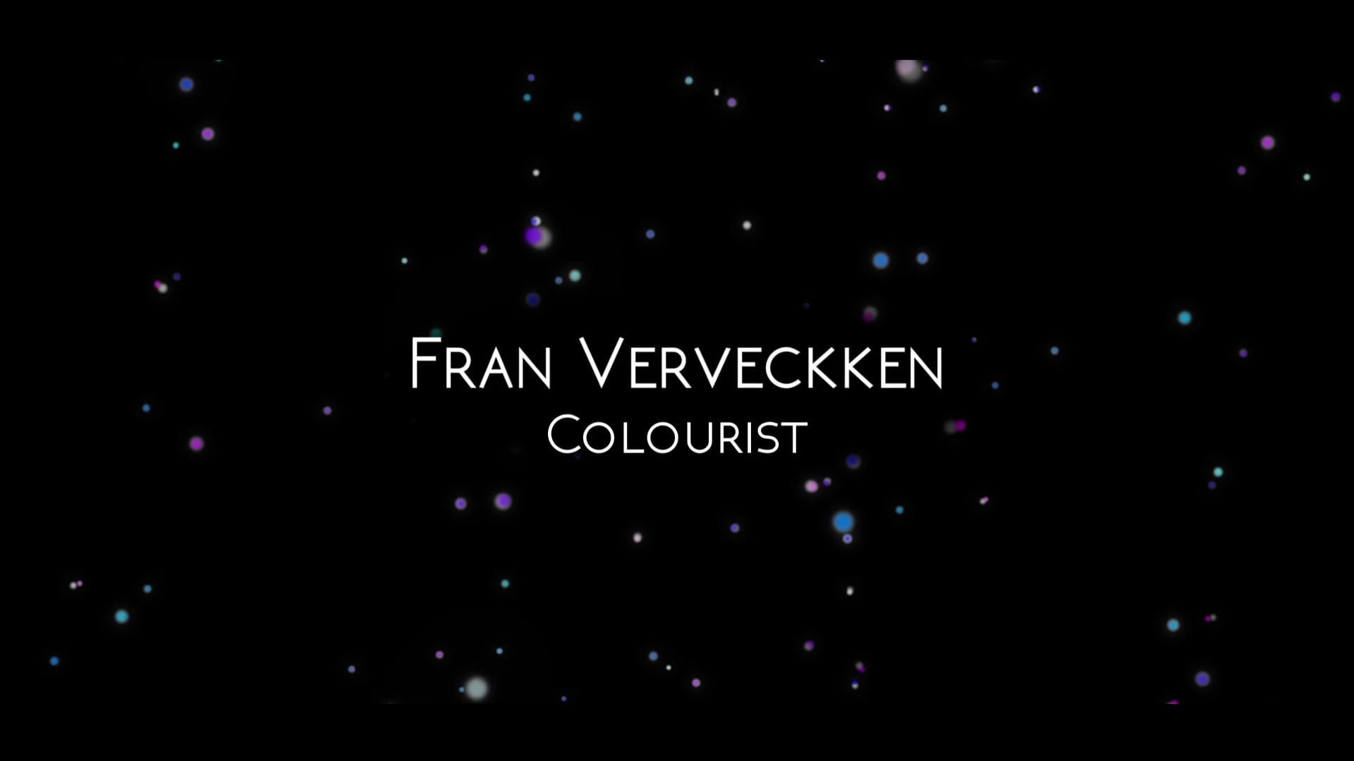 Fran Verveckken Showreel