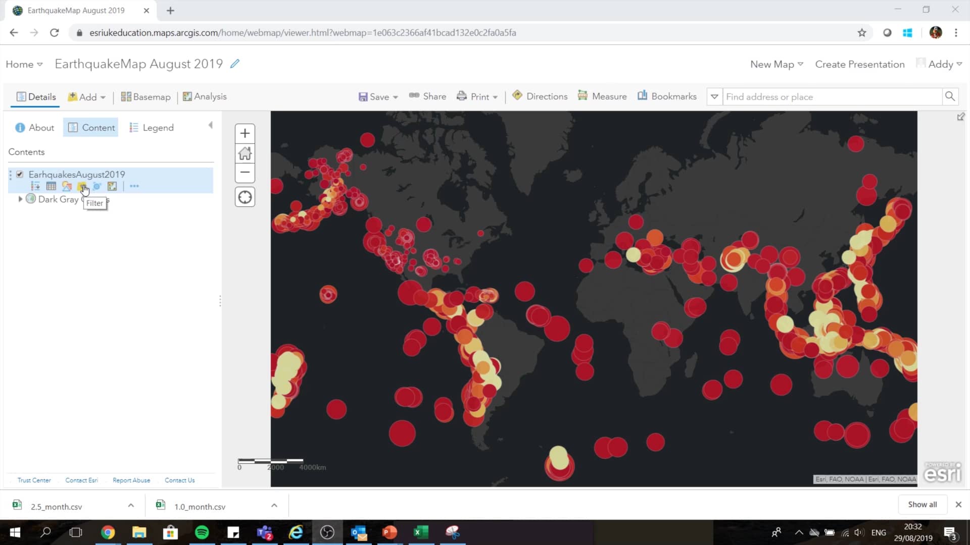 ArcGIS Online Basics Filter your data on Vimeo