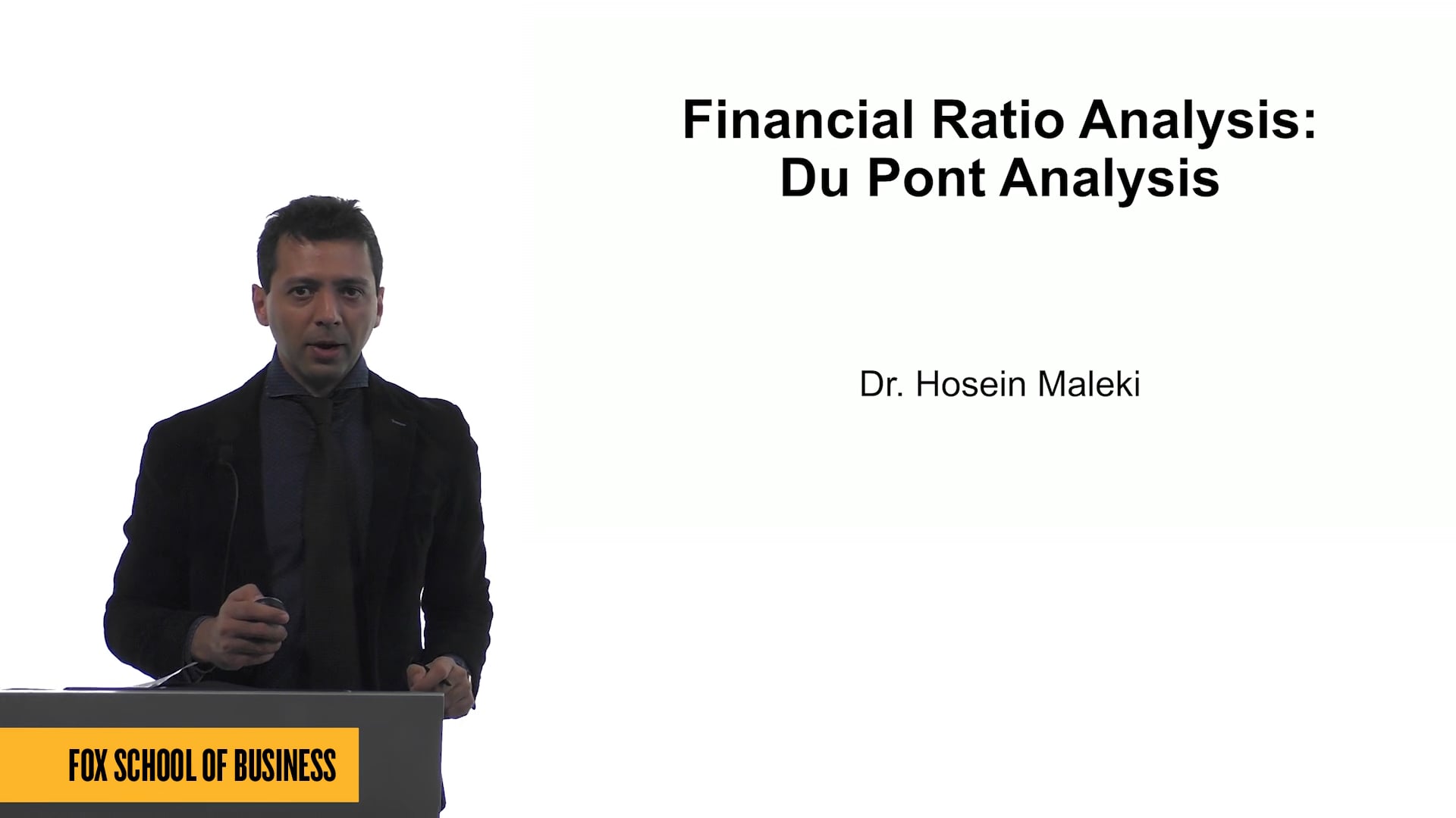 Financial Ratio Analysis: Du Pont Analysis