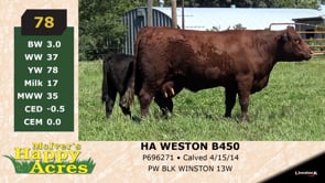 Lot #78 - HA WESTON B450