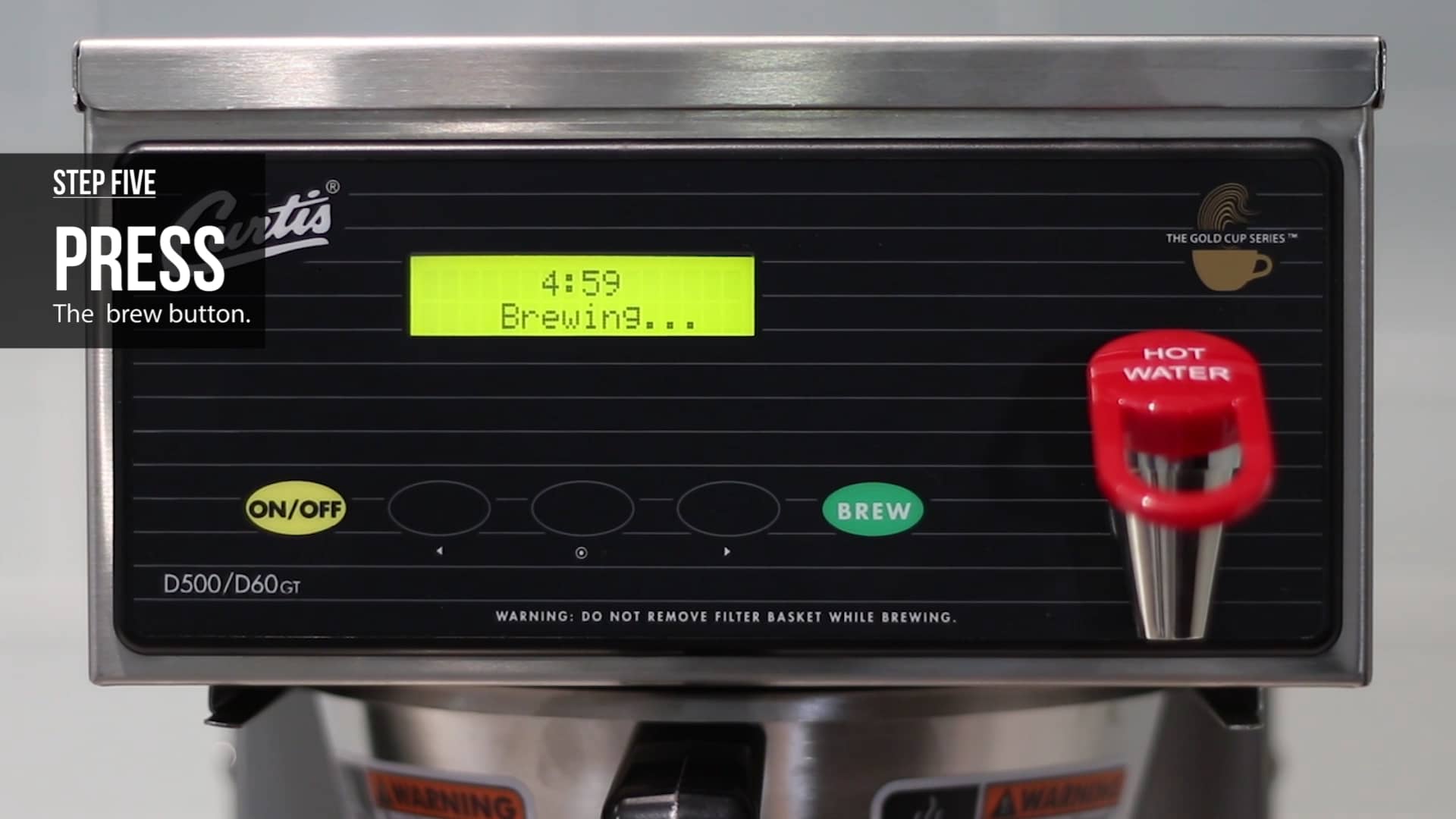 How to Operate the Curtis Airpot Thermal Commercial Coffee Brewer on Vimeo