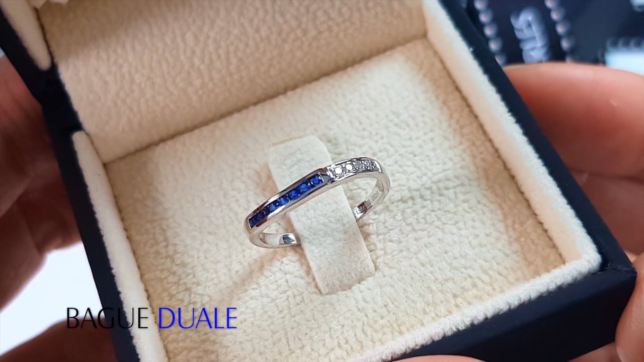 Bague Duale - Or Blanc I Gemperles