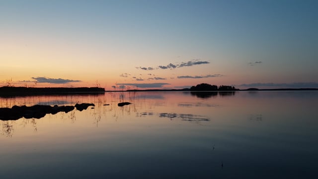 Atardecer, Lago, Agua, Naturaleza