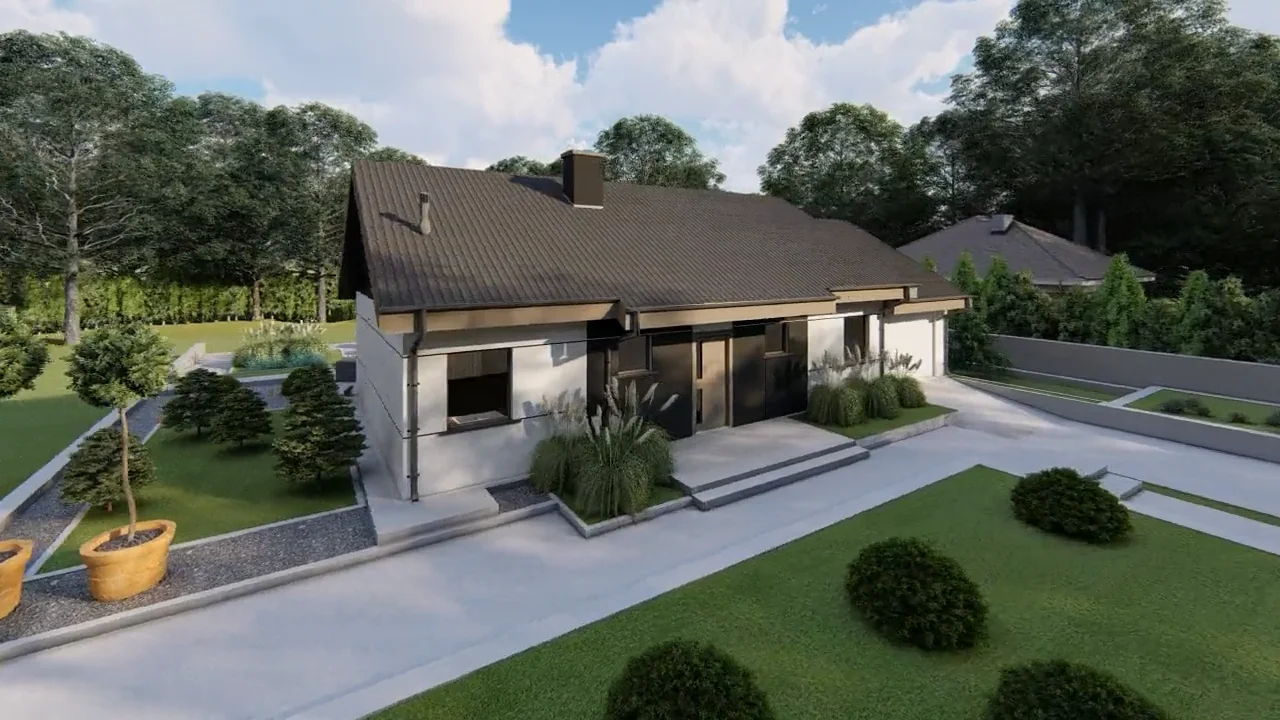 realGREEN Z454 GP - Domy realGREEN tanie w budowie i eksploatacji