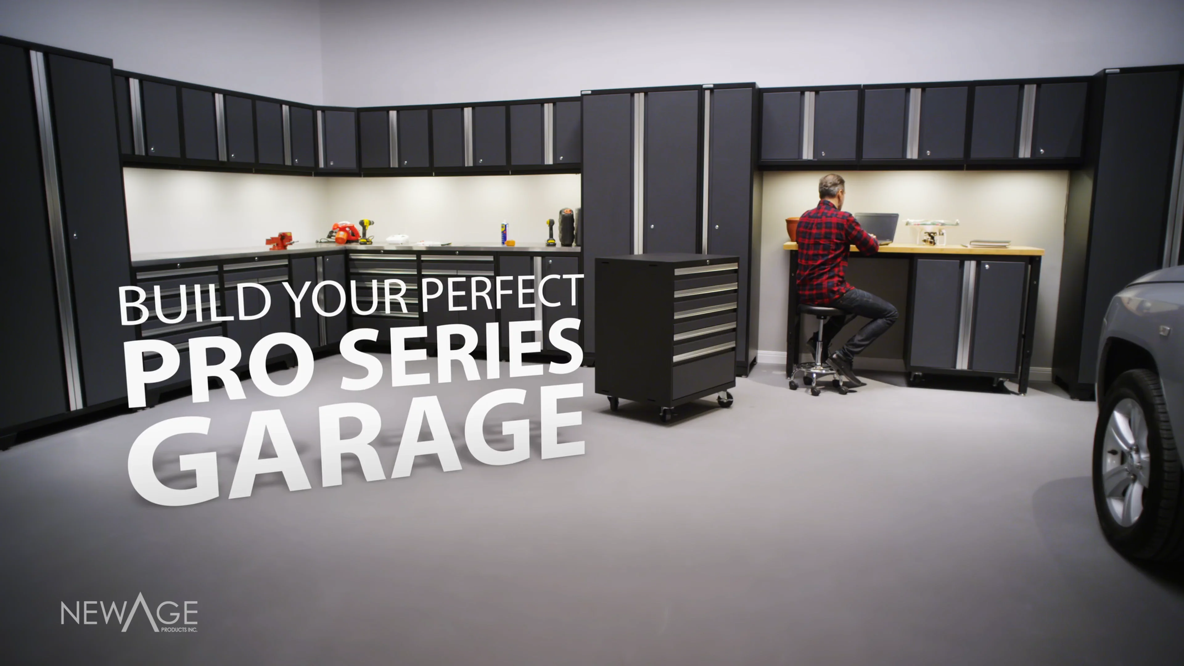 NewAge Garage Cabinets Pro Series 9-Piece Set with Multi-Function