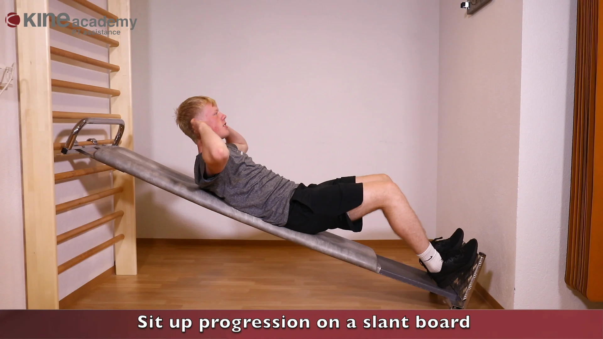 Transversus Abdominis Bracing with Heel Slides on Vimeo