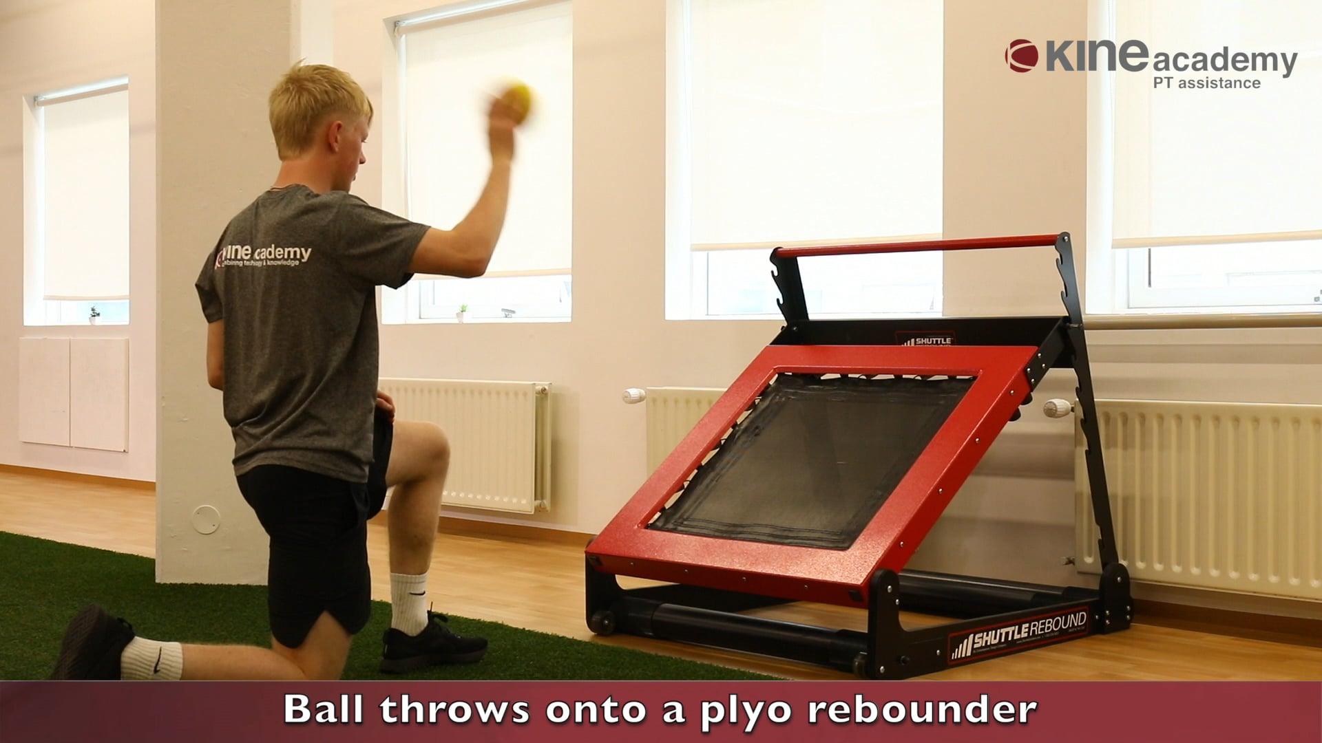 Ball throws onto a plyo rebounder on Vimeo