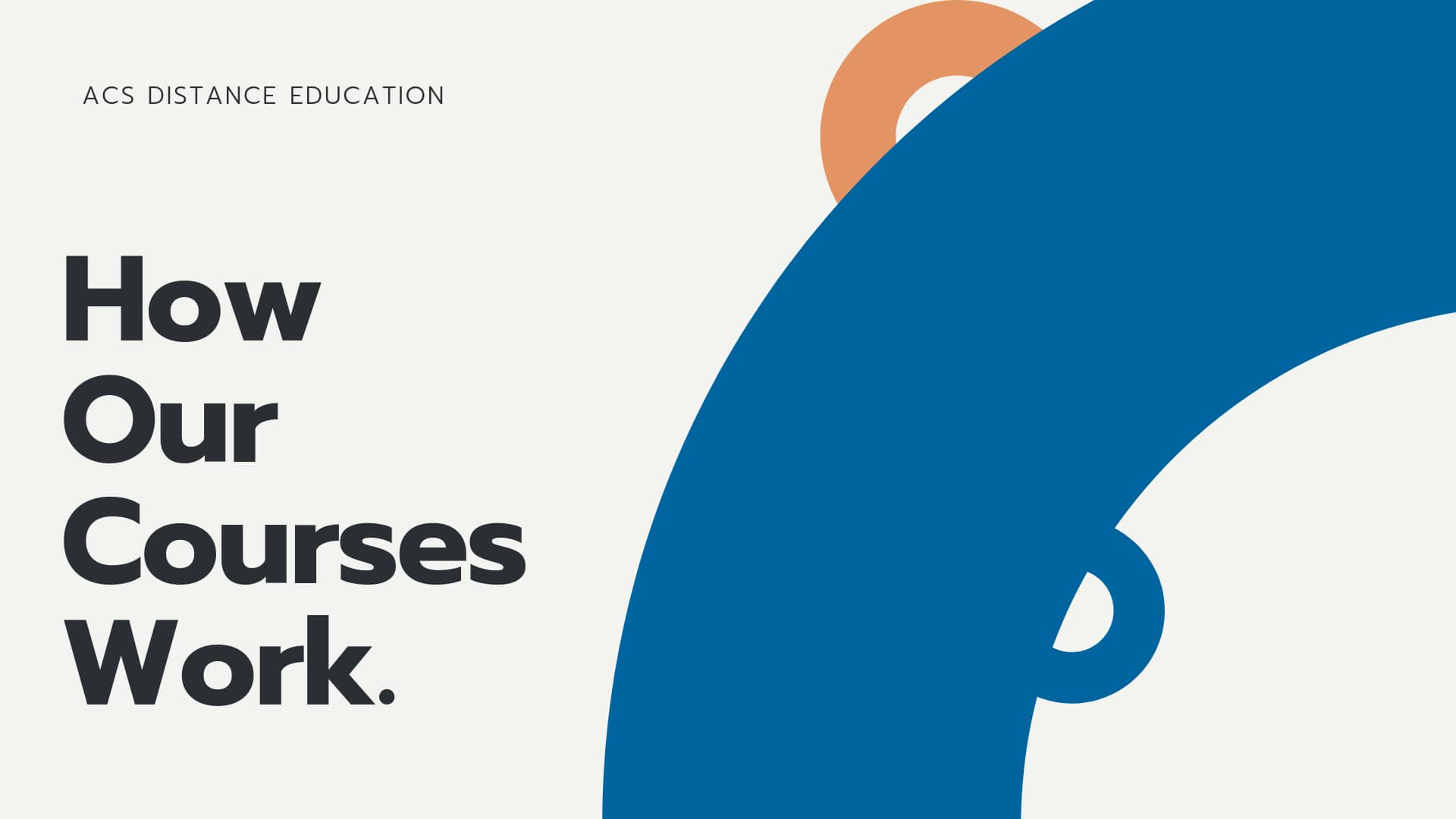 ACS Distance Education How our courses work on Vimeo