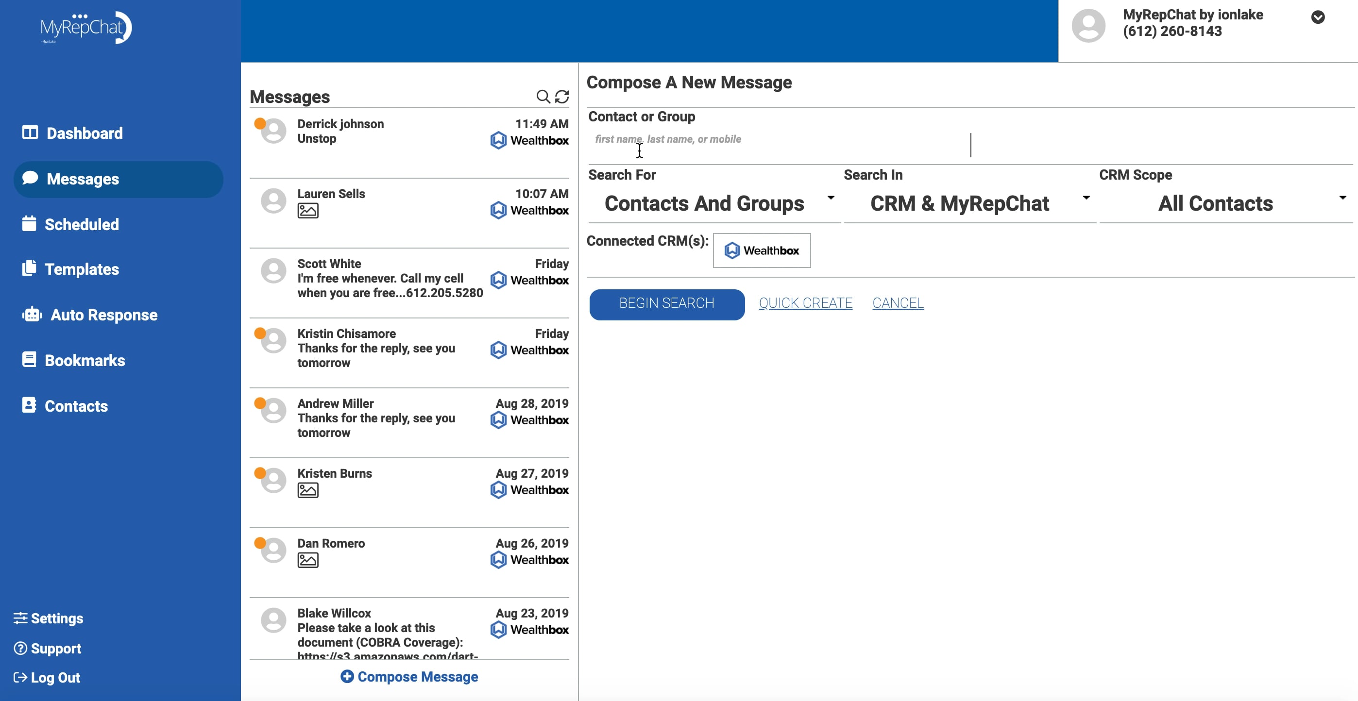 Sending a Group Message- Web on Vimeo