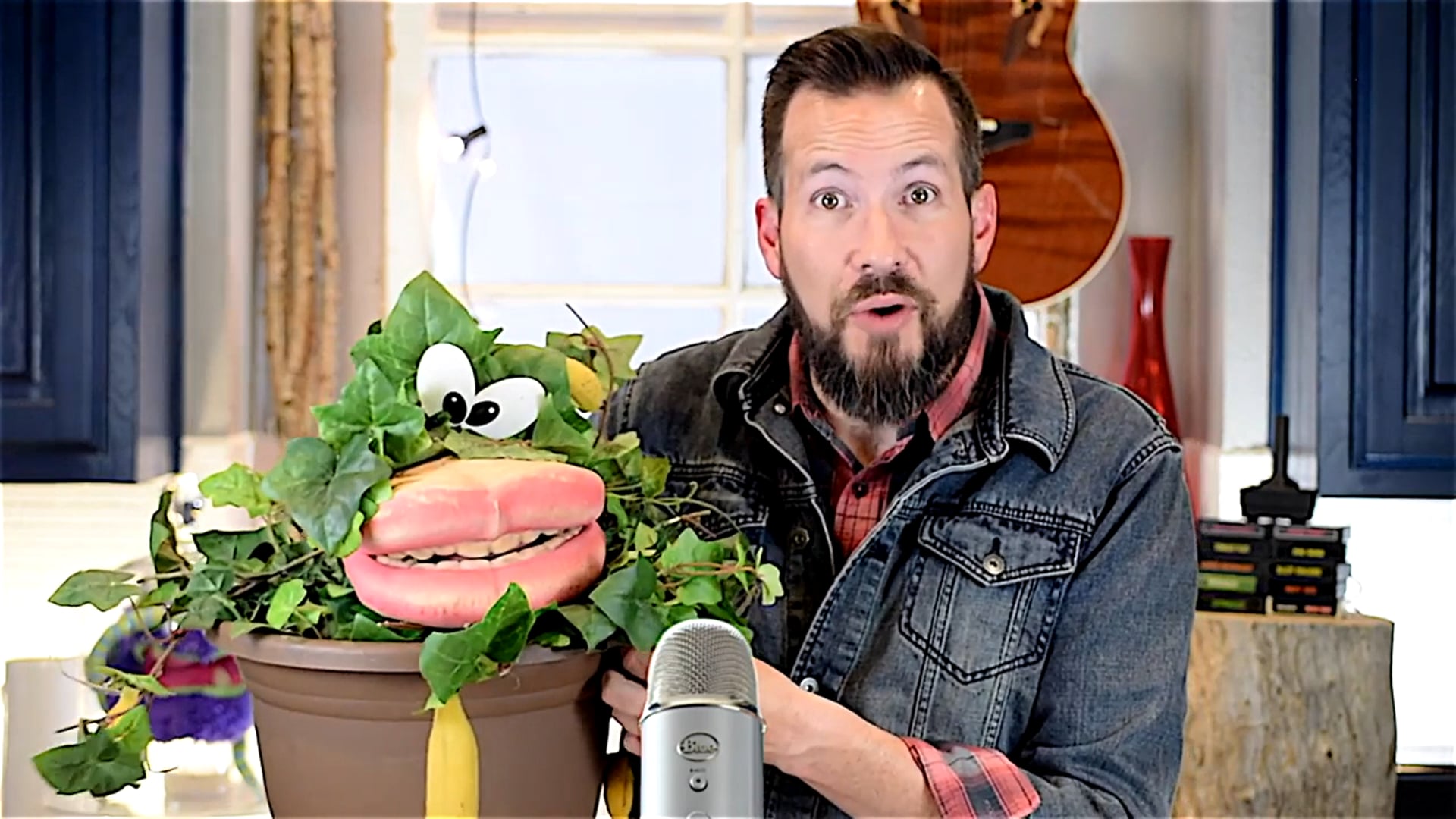 Man VS Banana Plant