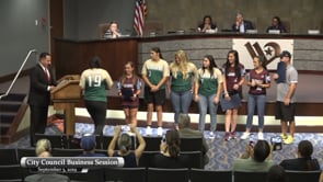 Softball Champs Recognized by Council