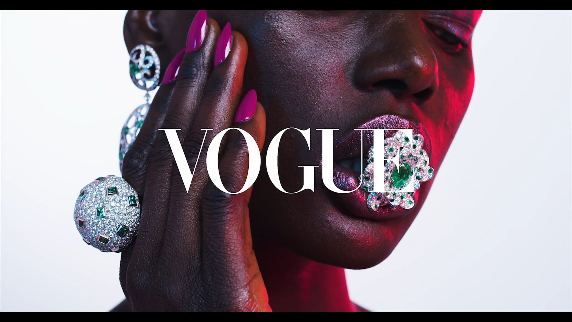 Vogue Portugal Jewelry Editorial Video with model Ajak Deng Directed by Jamie Nelson