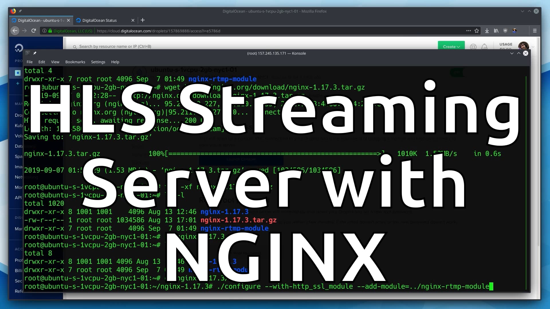 HLS Streaming Server with NGINX