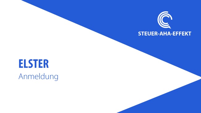 Elster Anmeldung und Zugangsdaten