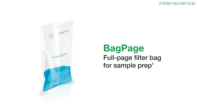 BagPage - Full-page filter bags: Overview of the range