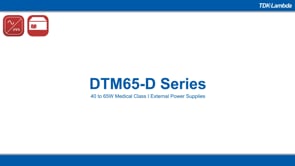 DTM65D 40W to 65W Medical AC-DC External Power Supplies Video