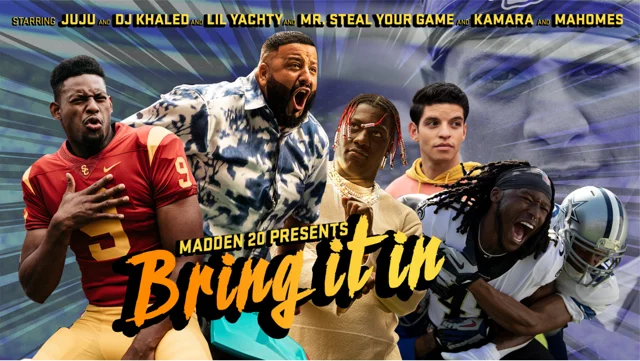 DJ Khaled Crashes Star-studded EA Sports Madden NFL 20 Promo