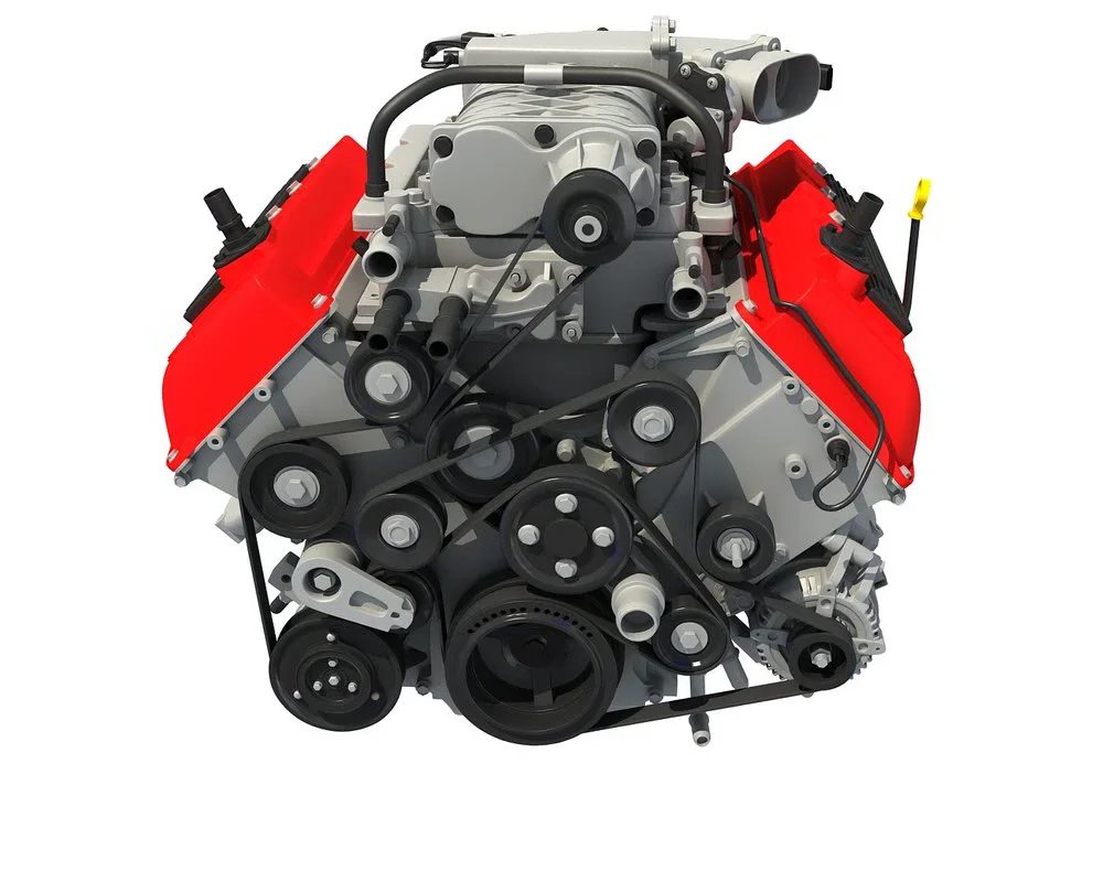 V8 engine 3d model for a wide variety of automotive projects –  TrashedGraphics