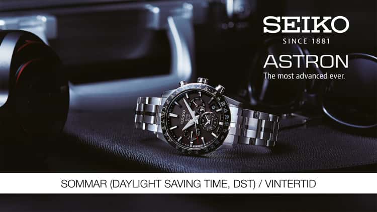 SEIKO Astron 5X53 Sommar Vintertid Daylight Saving Time DST