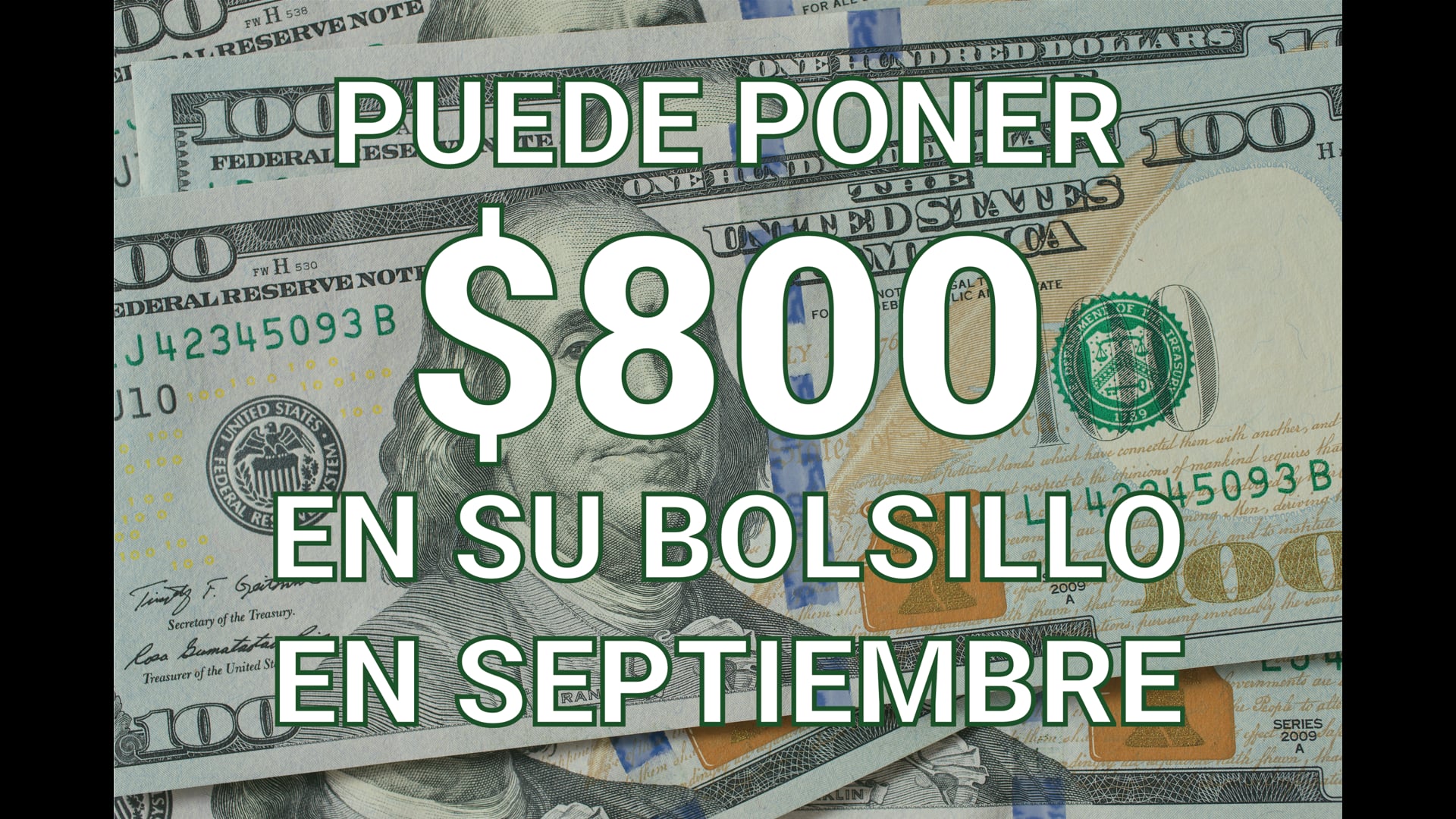 $800 En Septiembre