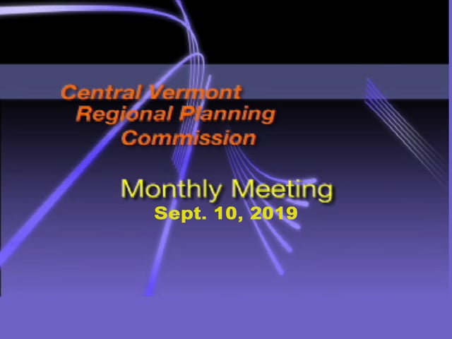 CVRPC Sept. 10, 2019 meeting