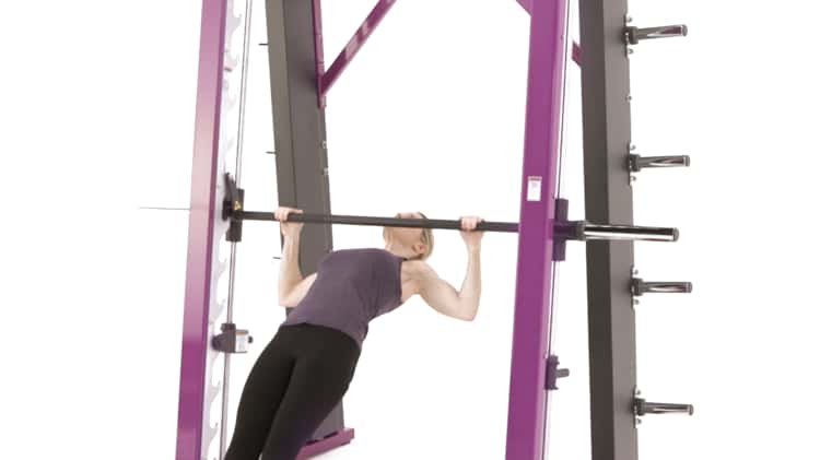 Smith machine best sale inverted pull up