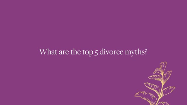 Thumbnail for 'What are the top 5 divorce myths?' video