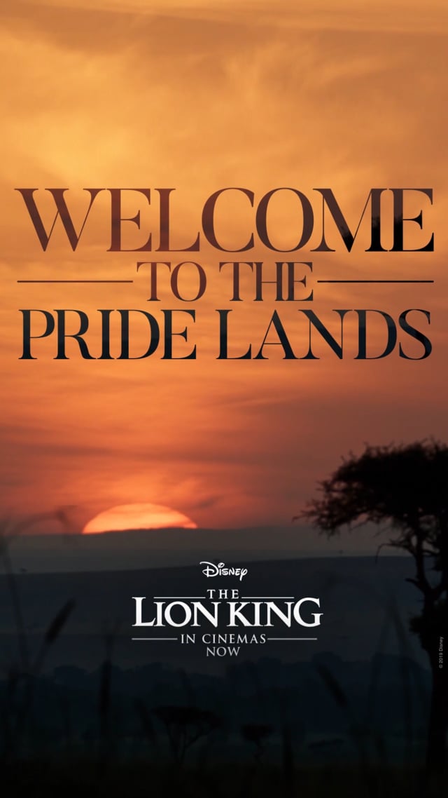 "WELCOME TO THE PRIDE LANDS"