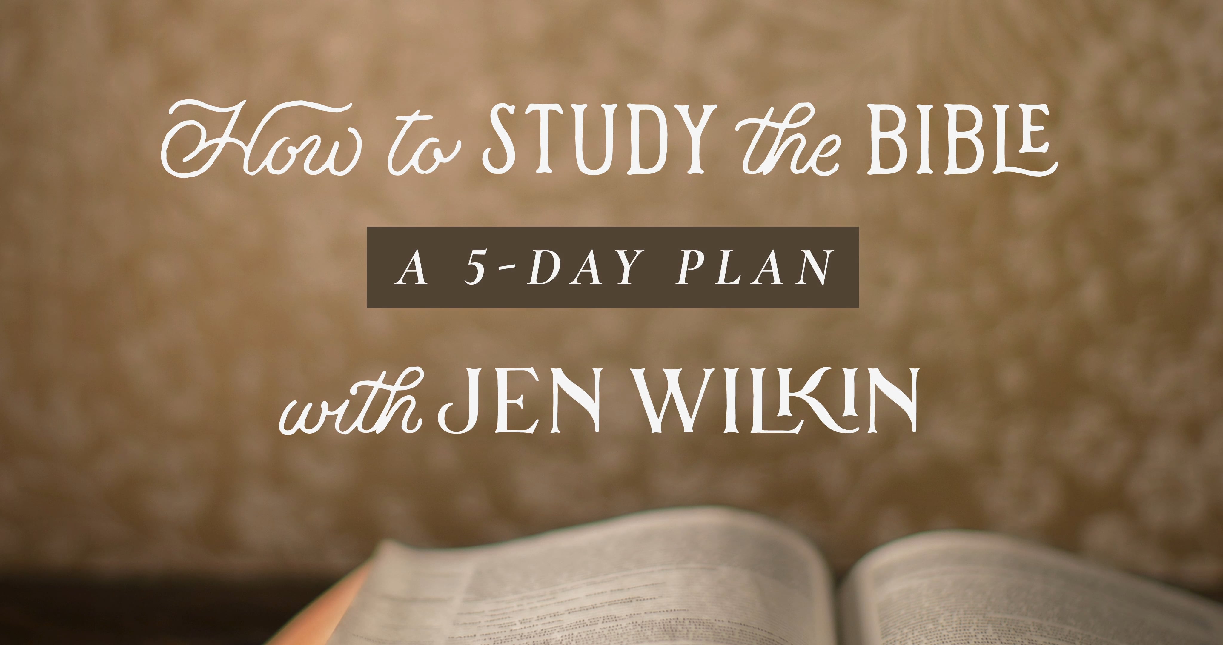 How to Study the Bible: A 5-Day Plan with Jen Wilkin on Vimeo