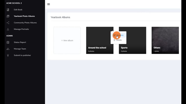 Photo Management: Renaming Albums