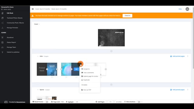 Using the Book Manager