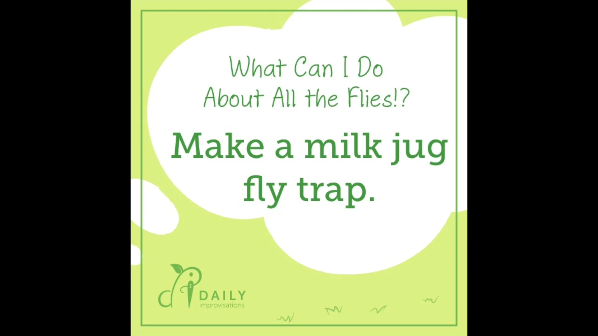 Homemade fly trap store milk jug