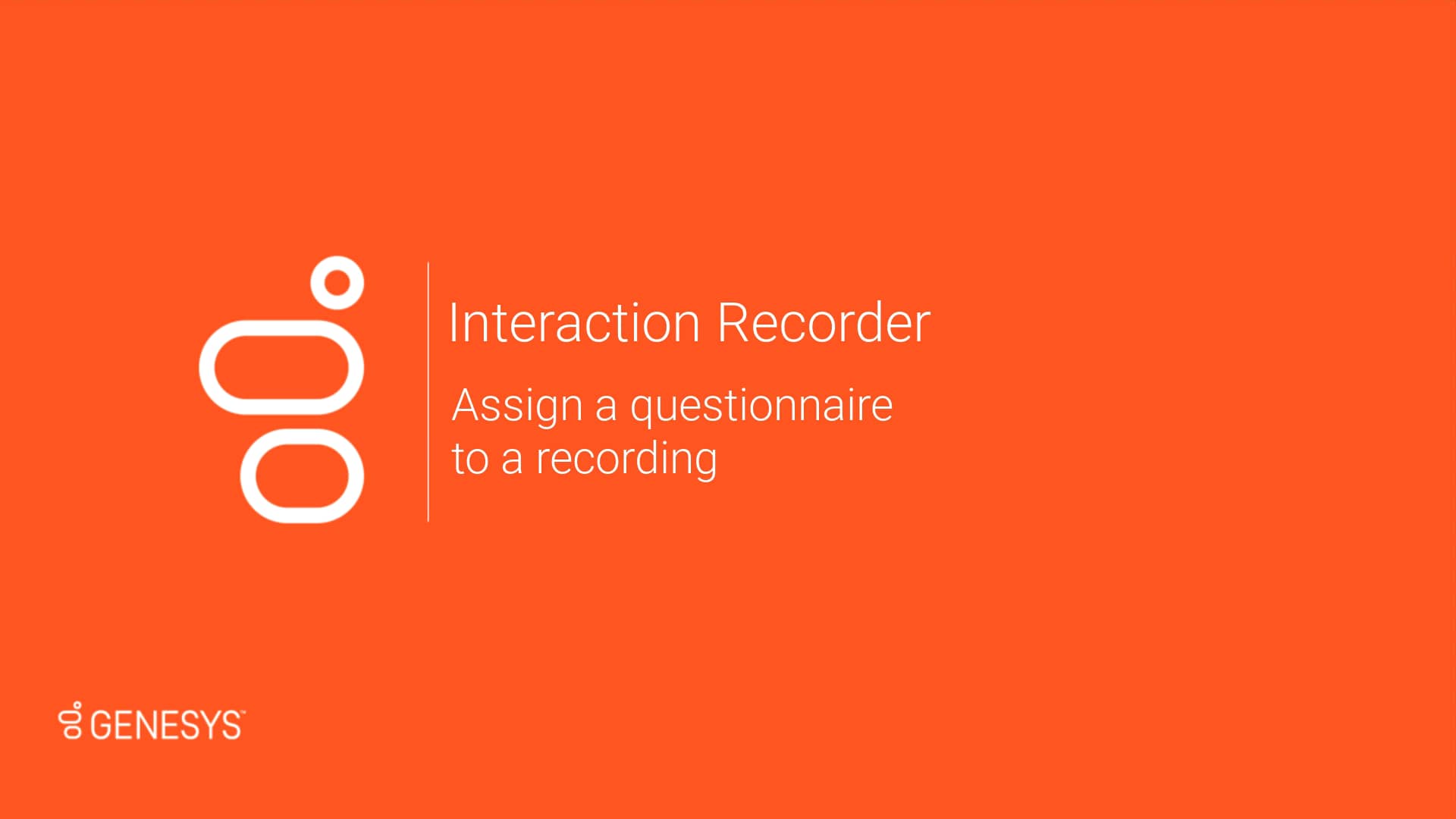 Interaction Recorder Assign a questionnaire to a recording on Vimeo