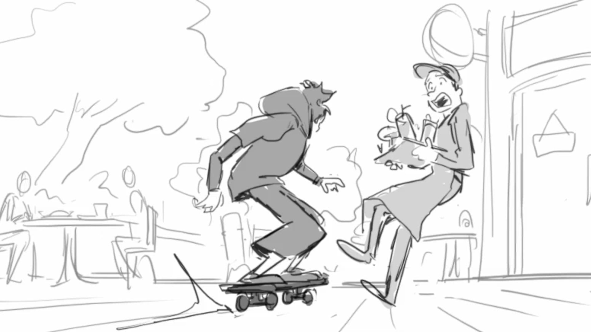 Skateboard animatic
