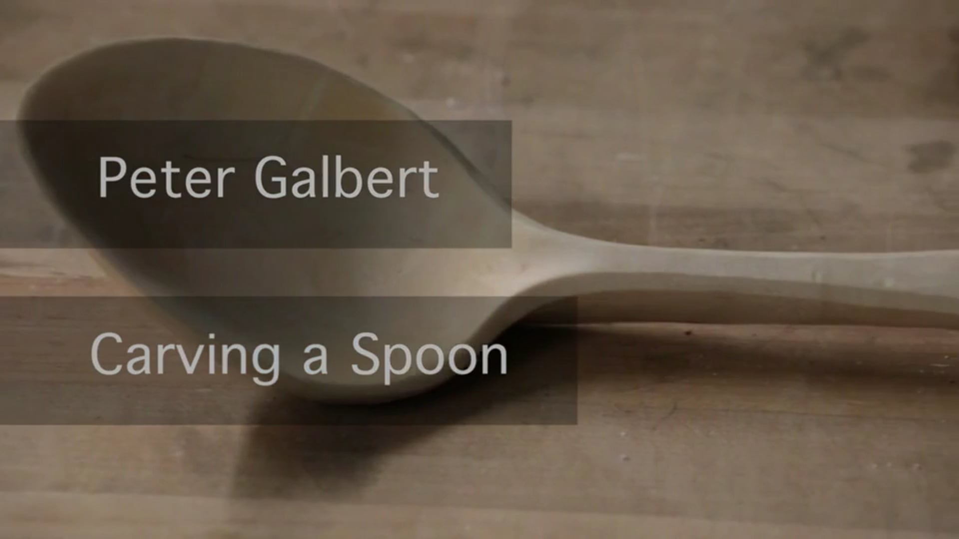 Fine Wood Working "The Simple Art of Spoon Carving"