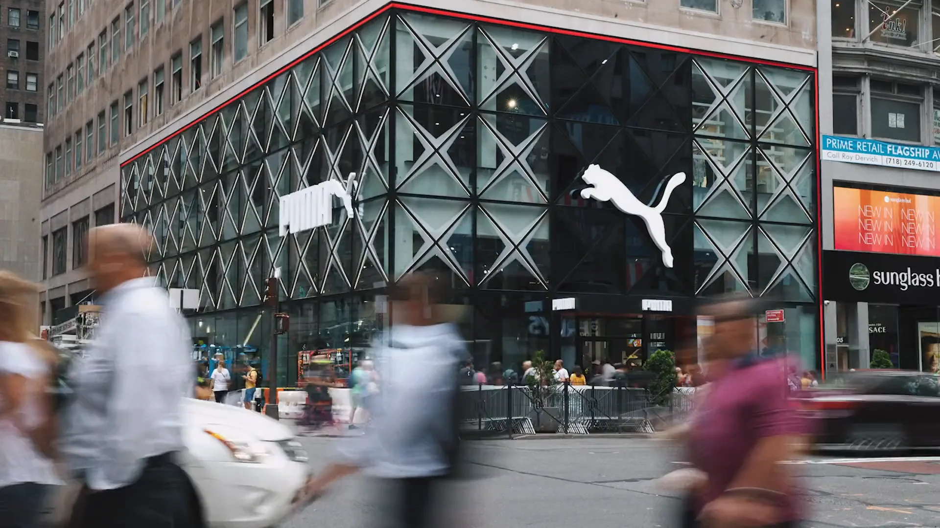 PUMA Immersive Digital Experience Skill Cube 5th Avenue flagship store