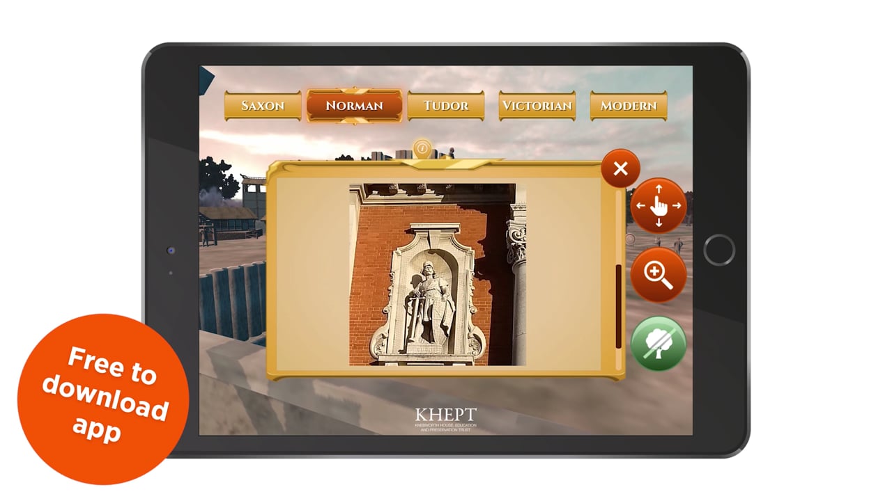 Knebworth House VR time machine