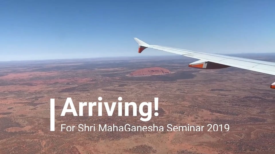 Arriving for Shri MahaGanesha Seminar 2019