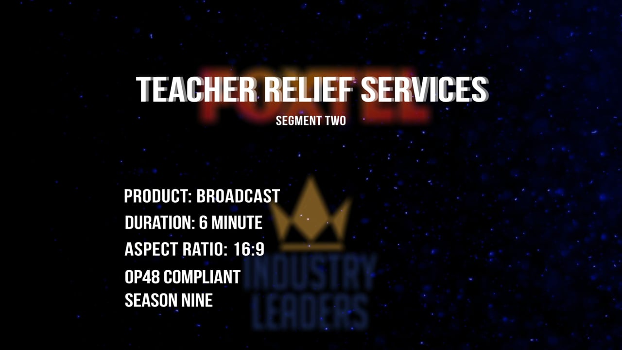 Teacher Relief Services | Pt.02 | Industry Leaders S09 | Preview