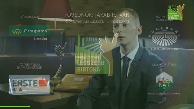 Dr. Szabó Viktor, A Magyarország Legszebb Birtoka díj nyertese 2019