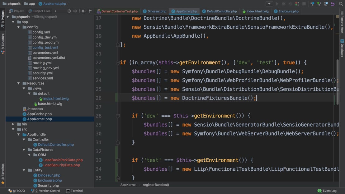Test Fixtures & Fast Databases! > PHPUnit (Legacy): Testing with a Bite ...