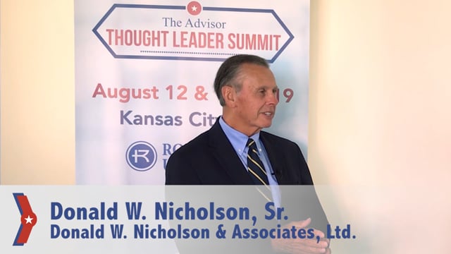 Don Nicholson Speaks with Pam Krueger at the Advisor Thought Leader Summit