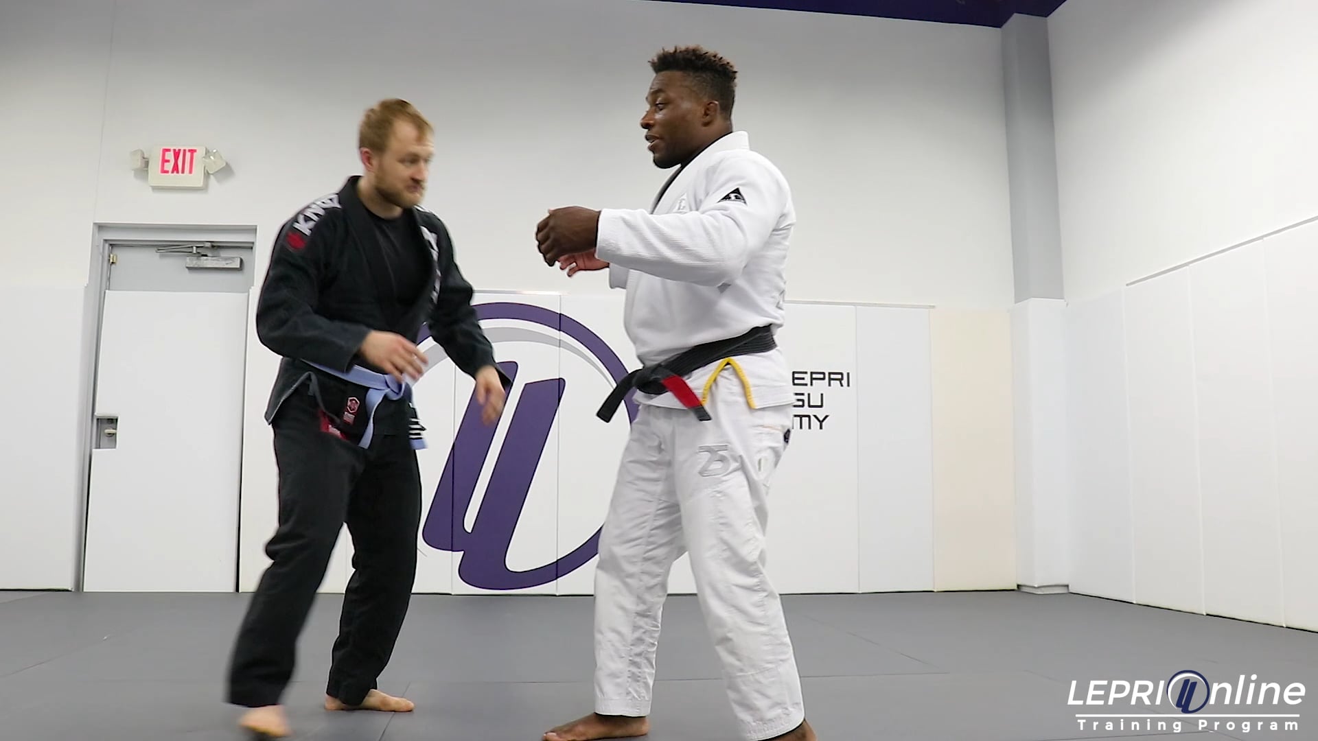 Lepri BJJ Online Training Double Under Escape to Hip Throw
