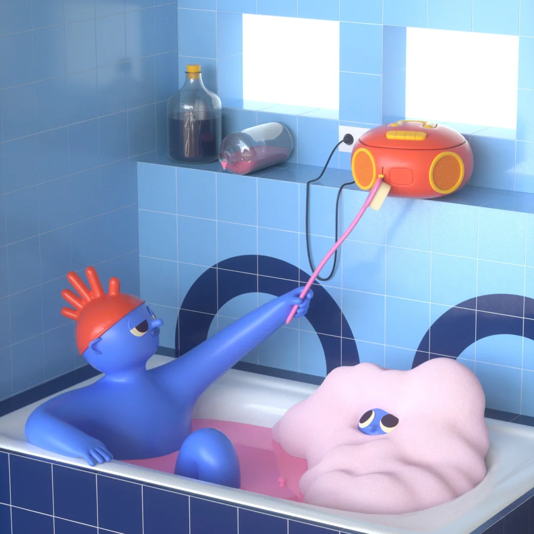 The last bath. The last bath
