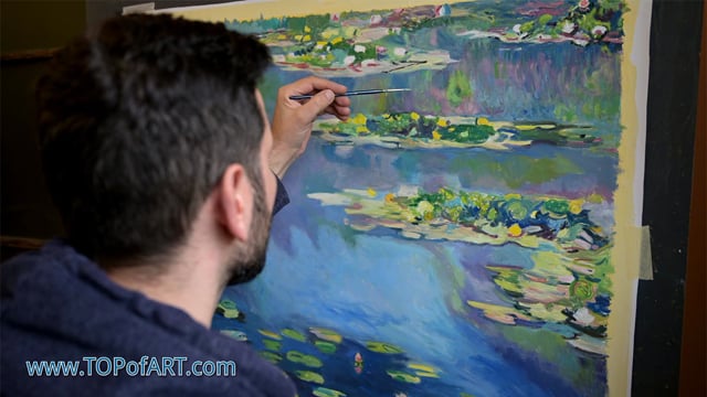 Monet | Water Lilies | Painting Reproduction Video | TOPofART