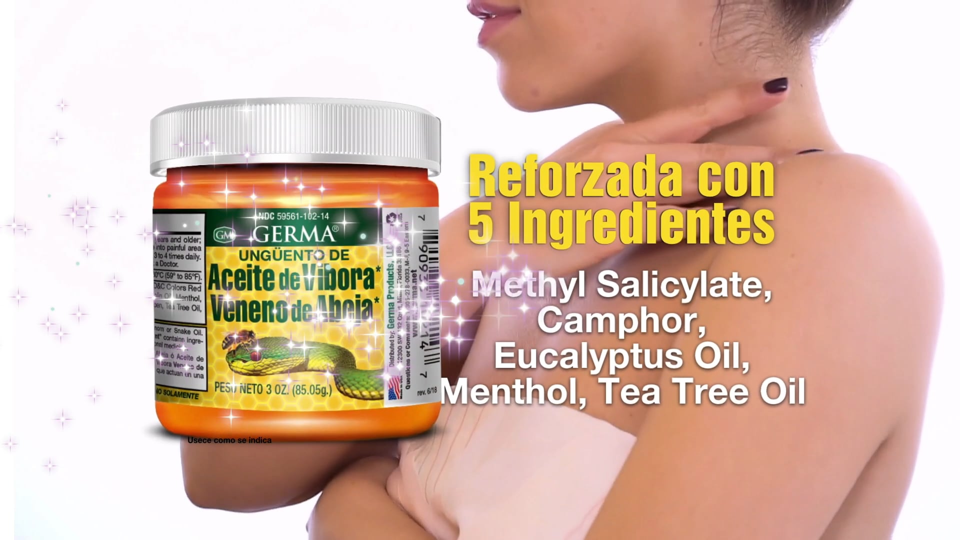 Germa® Aceite de Vibora / Veneno de Abeja - 3oz