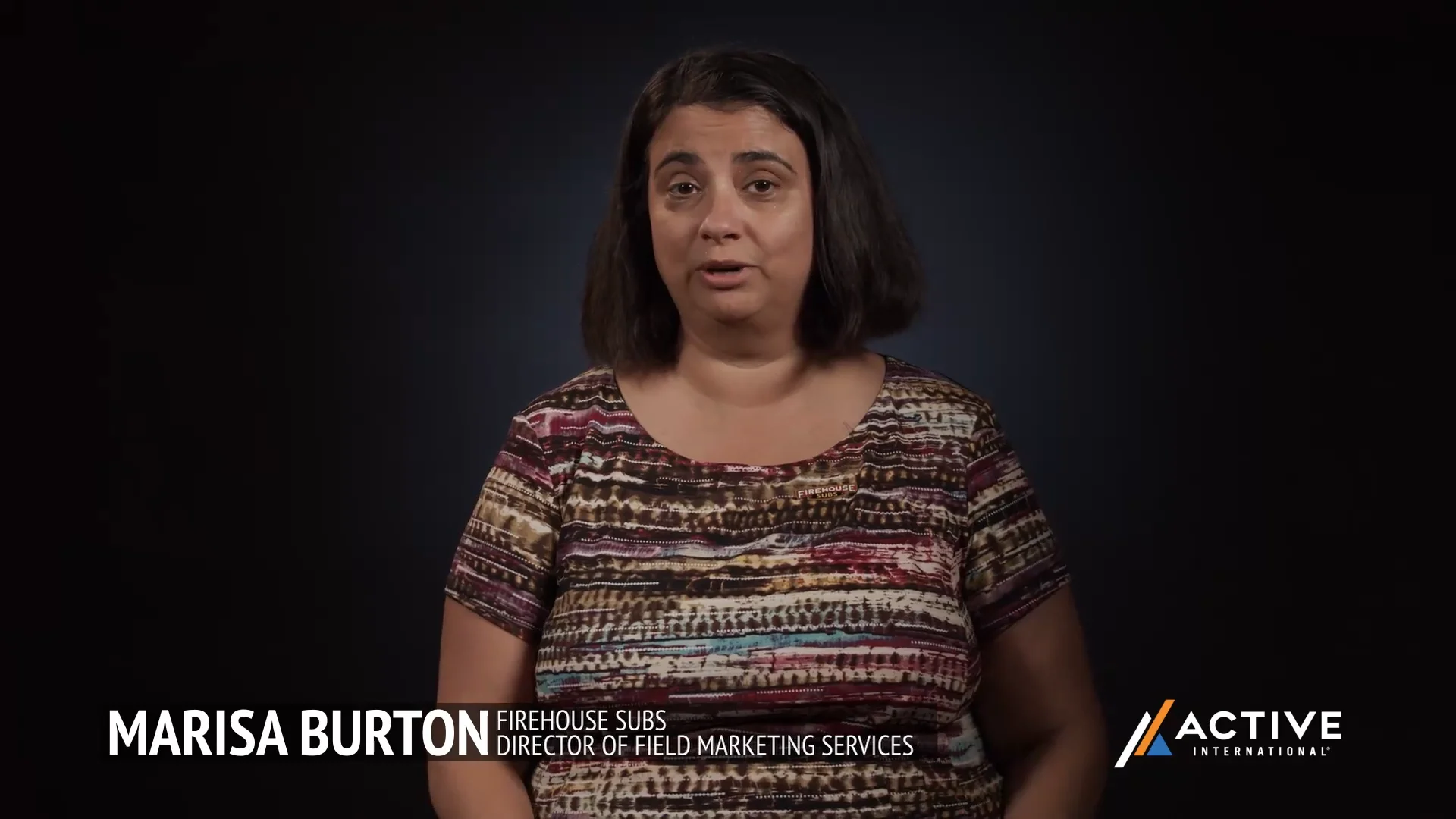 Active Stories Marisa Burton Director of Marketing Firehouse Subs