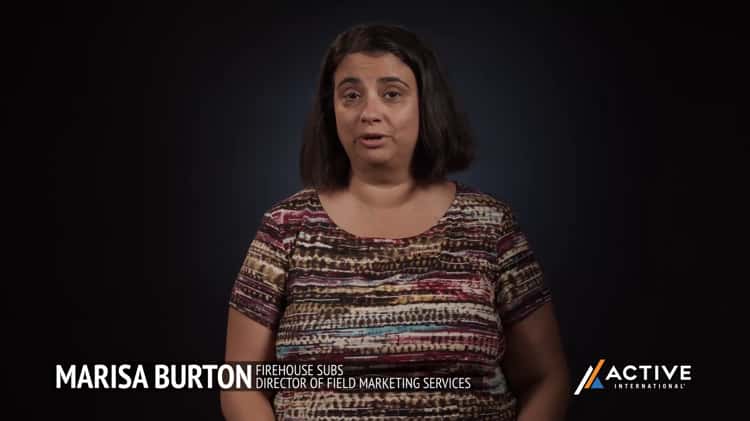 Active Stories Marisa Burton Director of Marketing Firehouse Subs