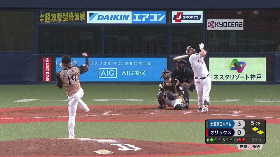 【5回裏】対バファローズ戦35イニング無失点!! 今日もファイターズ・金子弌大が古巣相手に零封!! 2019/9/24 B-F