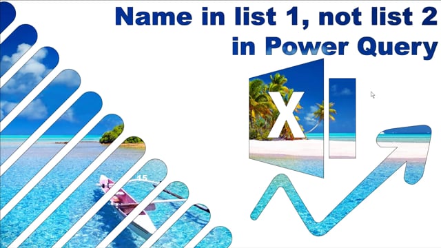 Power query for excel powerbi on vimeo